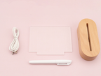 ZSUKO™ Glow Write Wooden Message Board LED Lamp